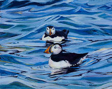 Load image into Gallery viewer, Route Four and Puffins Diptych #9816, #9817